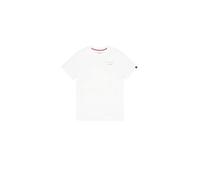 Alpha Industries Tonal Logo Print T-Shirt for Men Size S - white