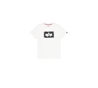 Alpha Industries Men's Washed Out Logo T-Shirt, White, 3XL