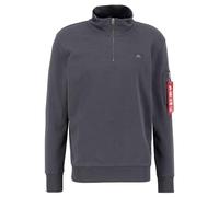Alpha Industries Men's X-Fit Half Zip Sweatshirt, Vintage Grey, L