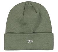 Alpha Industries Metal Logo Beanie Headwear for Men Size onesize - sage-green