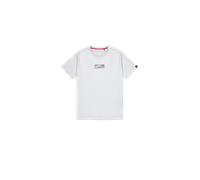 Alpha Industries Metal Plate T-Shirt for Men Size S - pastel grey