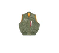 Alpha Industries Monaco Grand Prix Private Waters MA-1 Vest Bomber Jacket for Men Size L - sage-green