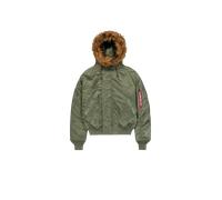 Alpha Industries N-2B Heritage Winter Jacket Winter Jackets for Men Size L - sage-green