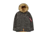 Alpha Industries N-3B VF 59 Winter Jacket Winter Jackets for Men Size M - greyblack