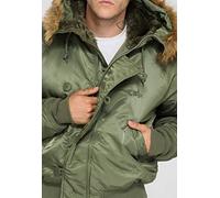 Alpha Industries N-2B Heritage Winter Jacket Winter Jackets for Men Size M - sage-green