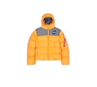 Alpha Industries NASA Holographic Print Winter Jacket Jackets for Men Size XL - tangerine