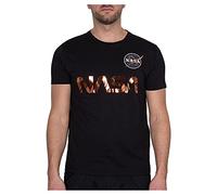 Alpha Industries NASA Reflective T Shirt for Men Black/Copper