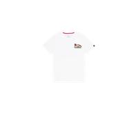 Alpha Industries Naval Backprint T-Shirt for Men Size 3XL - white