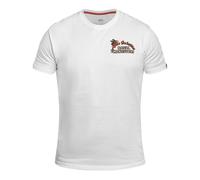 Alpha Industries Naval Backprint T-Shirt for Men Size 3XL - white