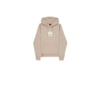 Alpha Industries New Basic Big Logo Hoodie Women for Women Size S - vintage sand