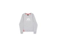 Alpha Industries New Basic Big Logo Sweatshirt Women for Women Size S - grey heather