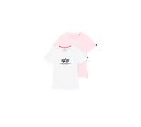Alpha Industries New Basic Big Logo T-Shirt 2 Pack Women for Women Size XS -