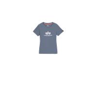Alpha Industries New Basic Big Logo T-Shirt Women for Women Size M - denim blue