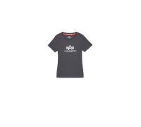 Alpha Industries New Basic Big Logo T-Shirt Women for Women Size M - vintage grey