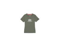 Alpha Industries New Basic Big Logo T-Shirt Women for Women Size S - dark olive