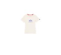 Alpha Industries New Basic Big Logo T-Shirt Women for Women Size S - vintage white