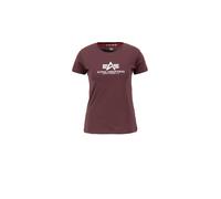 Alpha Industries New Basic Big Logo T-Shirt Women for Women Size XS - deep maroon