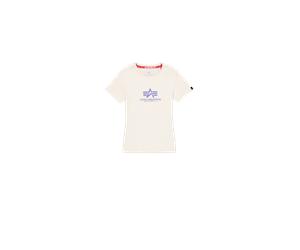 Alpha Industries New Basic Big Logo T-Shirt Women for Women Size XS - vintage white