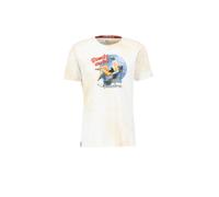 Alpha Industries Nose Art T-Shirt for Men Size S - vintage white