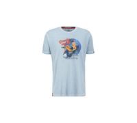 Alpha Industries Nose Art T-Shirt for Men Size XL - greyblue