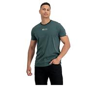 Alpha Industries Organics Embroidery T-Shirt for Men Size M - organic petrol
