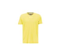 Alpha Industries Organics Embroidery T-Shirt for Men Size L - organic yellow
