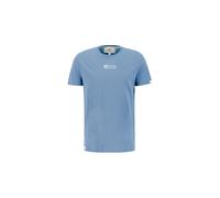 Alpha Industries Organics Embroidery T-Shirt for Men Size S - organic petrol