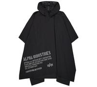 Alpha Industries Packable Rain Cape Poncho - Black