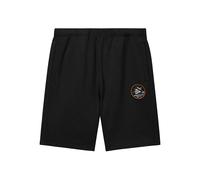 Alpha Industries patch-logo cotton shorts - Black S-M