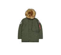 Alpha Industries Polar Winter Jacket Winter Jackets for Men Size 5XL - dark green