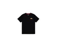Alpha Industries Puff Print Logo Backprint T-Shirt for Men Size 2XL - black