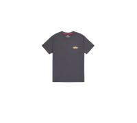 Alpha Industries Puff Print Logo Backprint T-Shirt for Men Size M - vintage grey