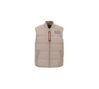 Alpha Industries Puffer Vest Vests for Men Size M - vintage sand