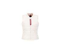 Alpha Industries Puffer Vest Women Jackets for Women Size S - jet stream white
