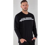 Alpha Industries Pullover, black-white, size S for Men