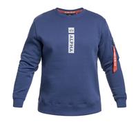 Alpha Industries Alpha Puff Print Sweatshirt for Men Size S - night purple
