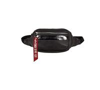 Alpha Industries Remove Before Flight Leather Waistbag Black
