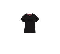Alpha Industries Rhinestone World Logo T-Shirt Women for Women Size S - black