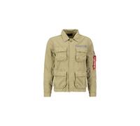 Alpha Industries Ripstop Cargo Overshirt Jackets for Men Size M - light olive