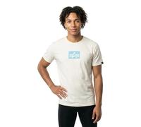 Alpha Industries Satin Logo Short Sleeve T-shirt Beige M Men