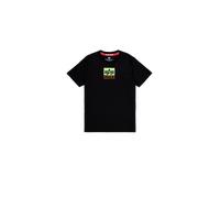 Alpha Industries Satin Logo T-Shirt for Men Size XL - black