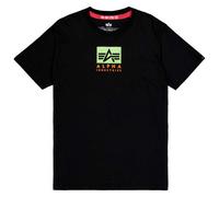 Alpha Industries Satin Logo T Short Sleeve T-shirt Black L Men
