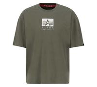 Alpha Industries Satin Logo T Short Sleeve T-shirt Green L Men