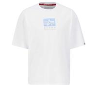 Alpha Industries Satin Logo T Short Sleeve T-shirt White L Men