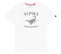 Alpha Industries Men's Scorpion T-Shirt, White, L