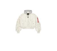 Women's cropped hooded bomber Alpha Industries Gris L