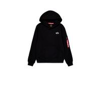 Alpha Industries Signature Backprint Hoodie for Men Size 2XL - black