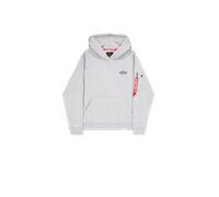 Alpha Industries Signature Backprint Hoodie for Men Size S - pastel grey