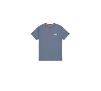 Alpha Industries Signature Backprint T-Shirt for Men Size M - denim blue