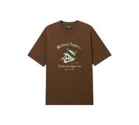 Alpha Industries skull graphic T-shirt - Brown M-L